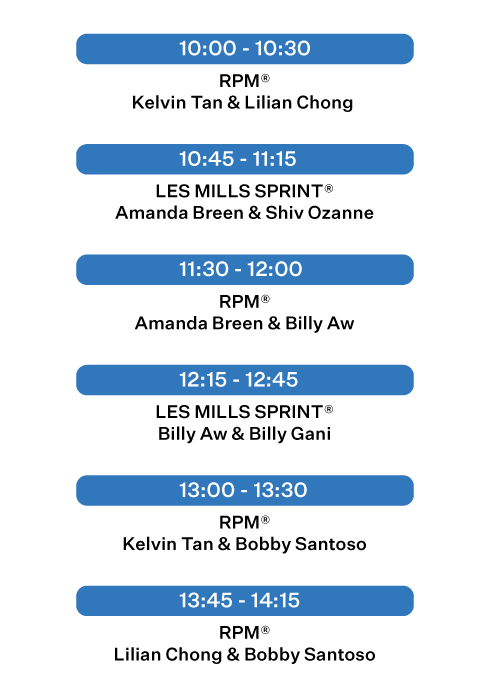 FWE Saturday Schedule